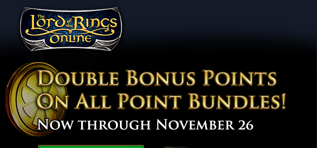 Double Bonus Points on All Point Bundles! Now through November 26